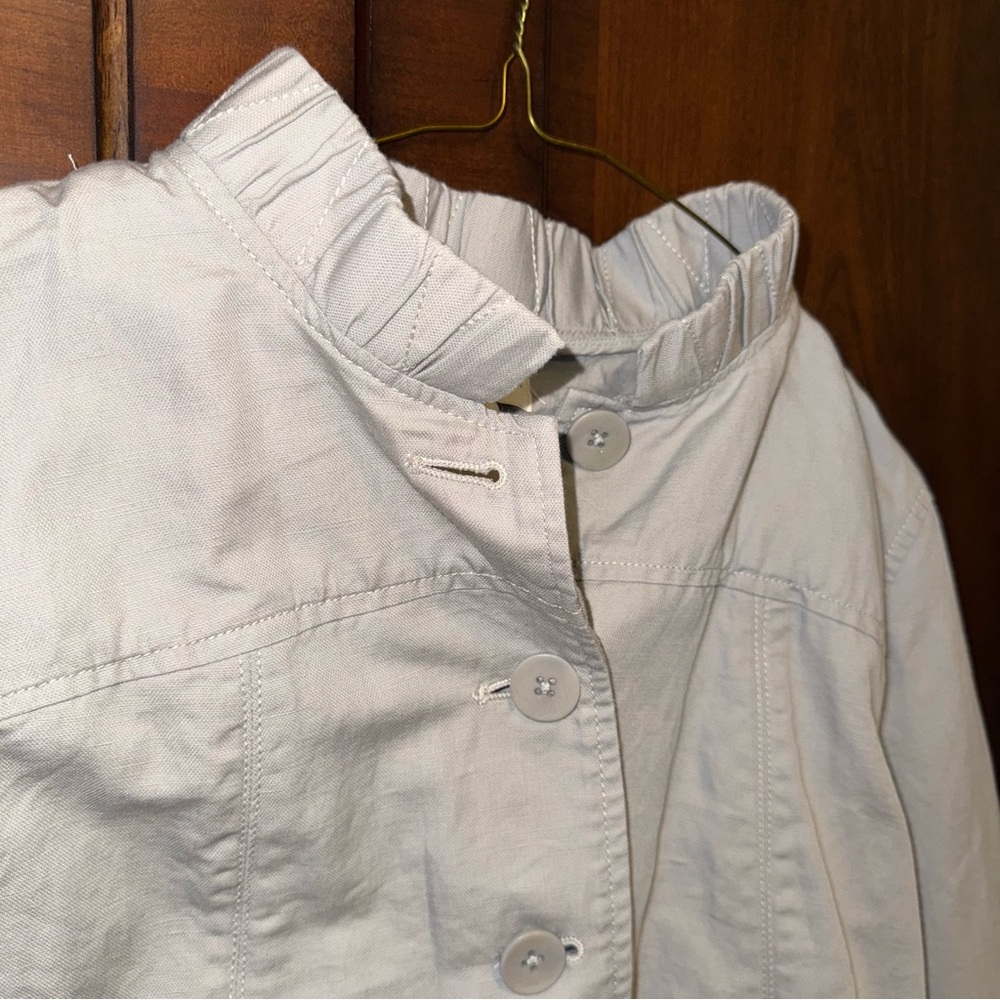 NWT Coldwater Creek Women's Light Gray Utility Jacket - Picture 2 of 7